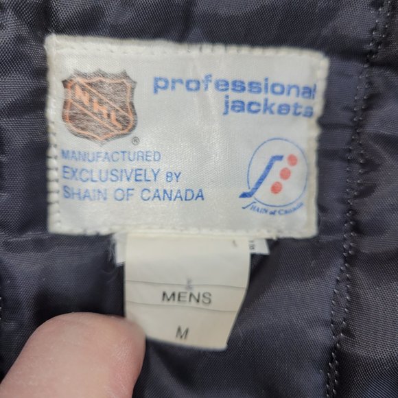 NHL Philadelphia Flyer Hockey Vintage 1980s Snap-Up Jacket Men's Medium - Picture 3 of 5